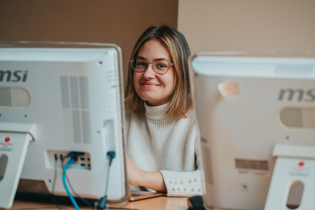 smiling student