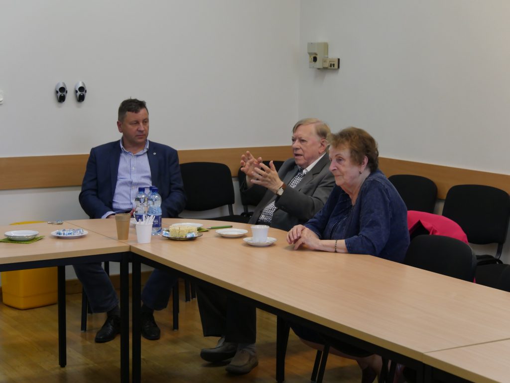 prof. dr hab. Marian Wolański na spotkaniu w ISMB