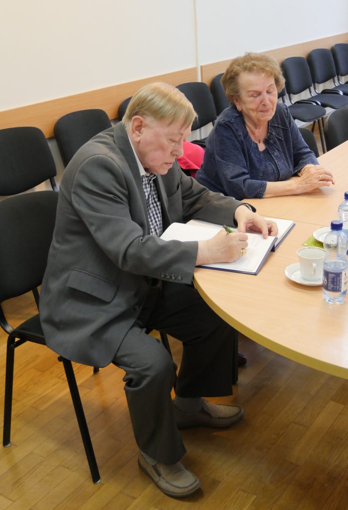 prof. dr hab. Marian Wolański na spotkaniu w ISMB