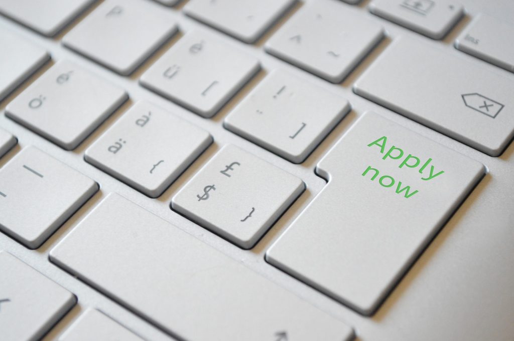 keubord with a key Apply now