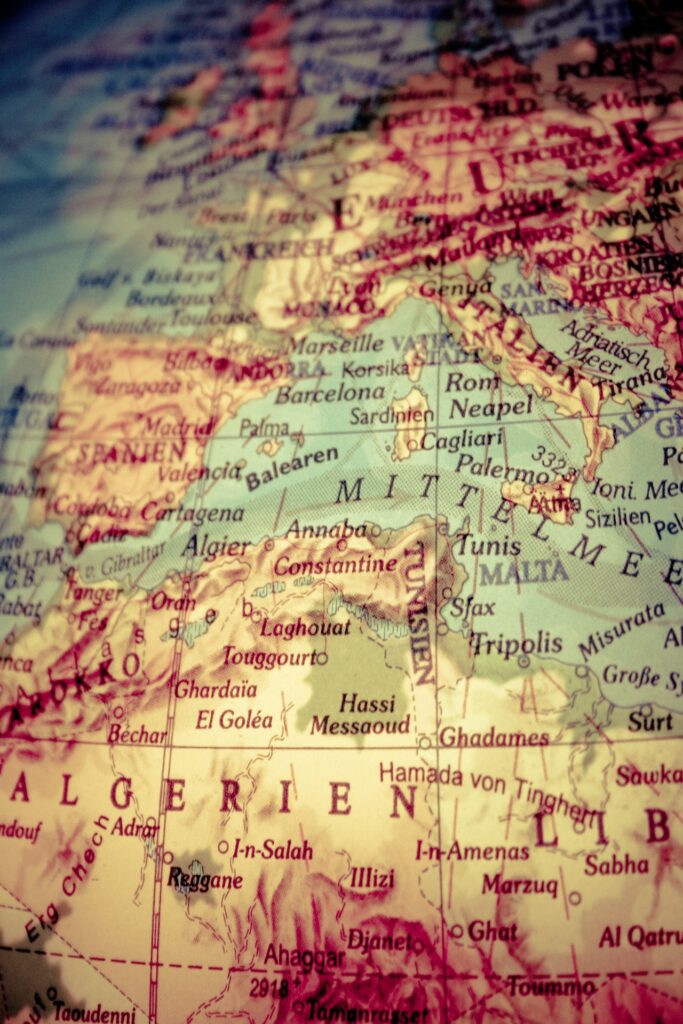 mapa Europy